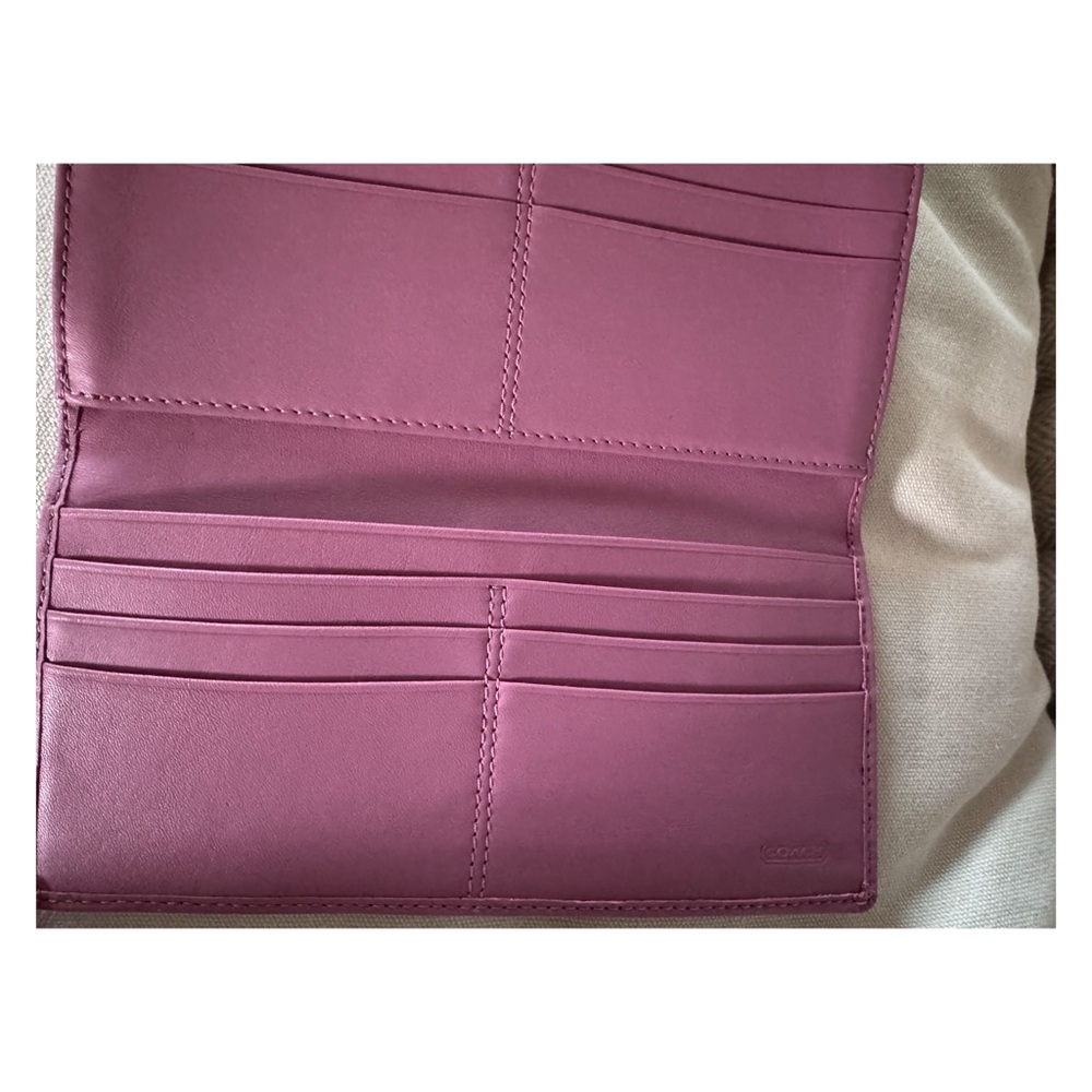 Coach Pebbled Leather Wallet - Picture 5 of 7